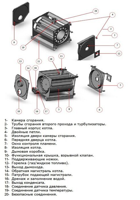 Комбинированный котел Ferroli PREXTHERM RSW 92 (60-92кВт)