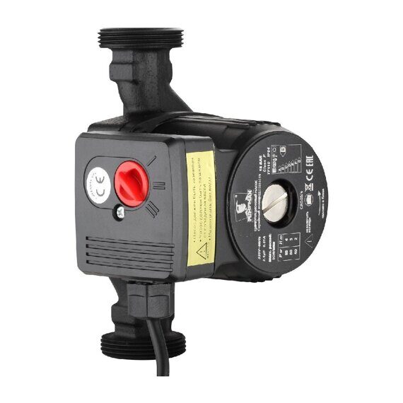 Насос PUMPMAN циркуляционный GRS32/6 (Pmax-100Вт, Hmax-6м, Qmax-55л/мин, 180мм, с гайками и кабелем)